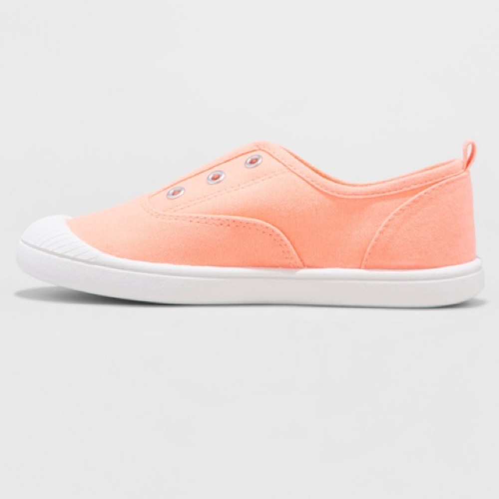 Girls' Mandy Laceless Canvas Sneakers - Cat & Jack - Picture 2 of 3